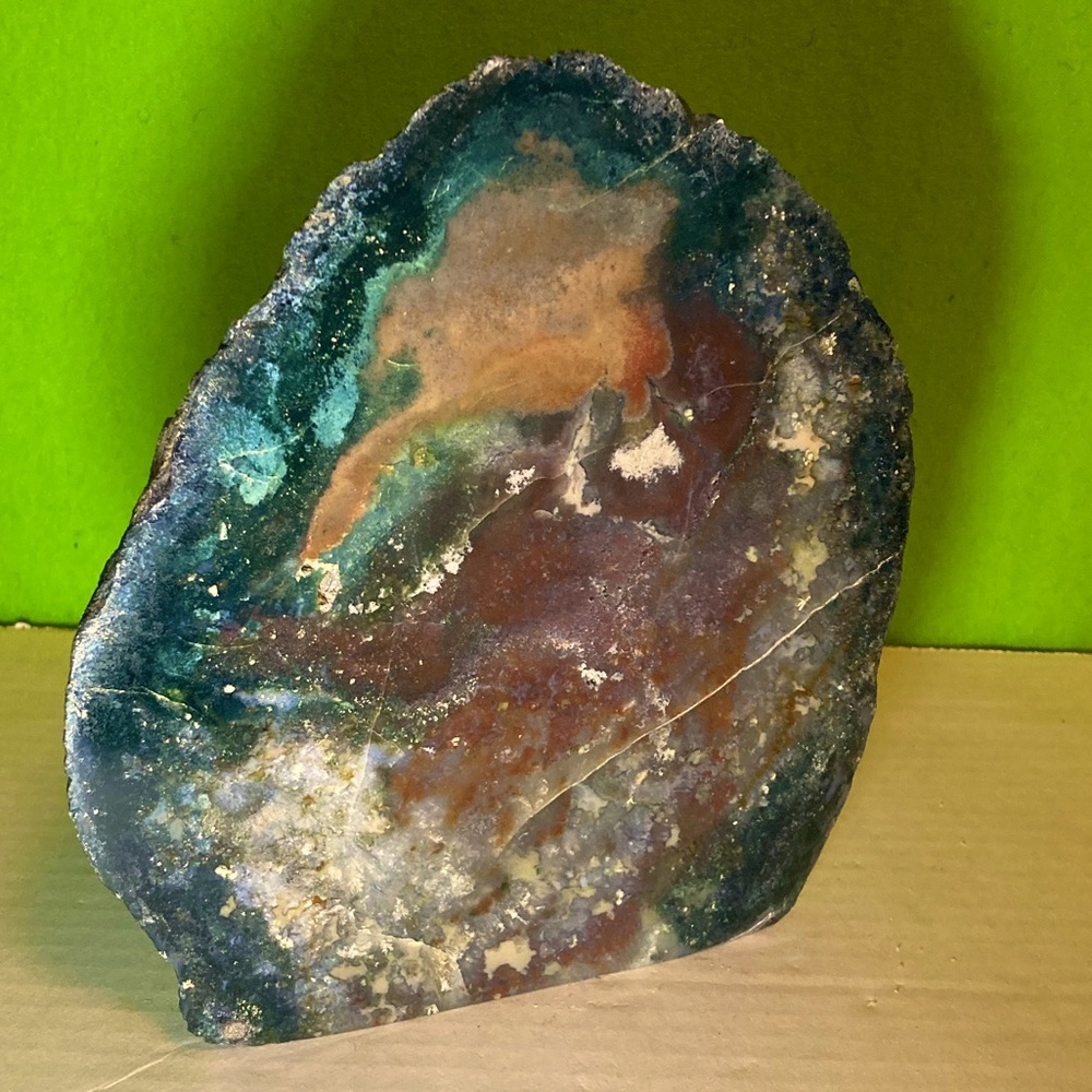 Natural Raw Dragon Moss Agate Crytal/Stone, Deep color & Gorgeous Moss